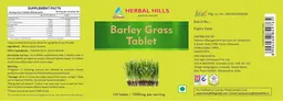 Label for Barley Grass Tablet 1000 mg