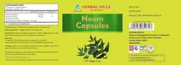 Label for Neem Capsules