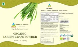 Label for Organic Barley Grass Powder