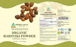 Label for Organic Haritaki Powder