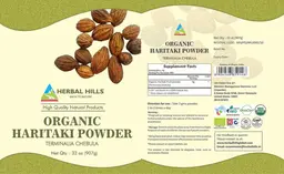 Label for Organic Haritaki Powder