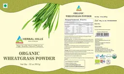 Label for Organic Wheatgrass Powder