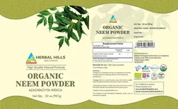 Label for Organic Neem Powder