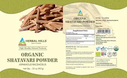 Label for Organic Shatavari Powder