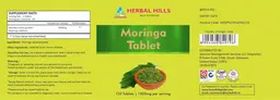 Label for Moringa Tablet 1000 mg