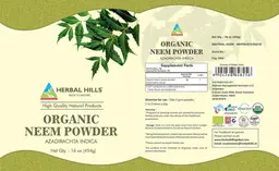 Label for Organic Neem Powder