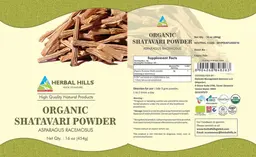 Label for Organic Shatavari Powder
