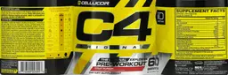 Label for C4 Original Fruit Punch