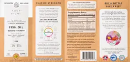 Label for Fish Oil Classic Strength 1200 mg Lemon Flavor