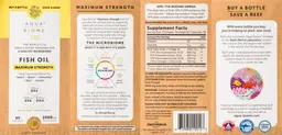 Label for Fish Oil Maximum Strength 2000 mg Lemon Flavor 