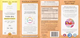 Label for Fish Oil Maximum Strength 2000 mg Lemon Flavor 