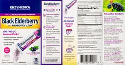 Label for Black Elderberry plus Probiotics & Zinc