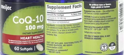 Label for CoQ-10 100 mg