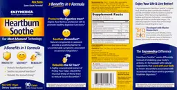 Label for Heartburn Soothe Vanilla-Orange Flavored