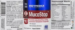 Label for MucoStop