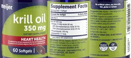 Label for Krill Oil 350 mg 