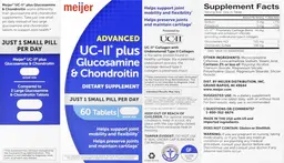 Label for UC-II plus Glucosamine & Chondroitin