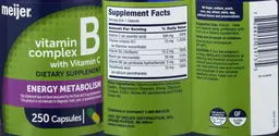 Label for Vitamin B Complex with Vitamin C