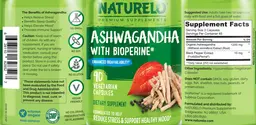 Label for Ashwagandha with BioPerine