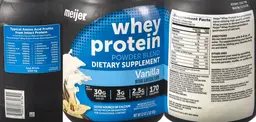 Label for Whey Protein Powder Blend Vanilla