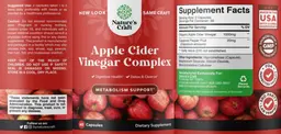 Label for Apple Cider Vinegar Complex