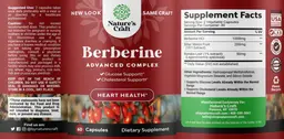 Label for Berberine Advanced Complex