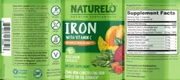 Label for Iron with Vitamin C