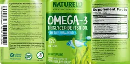 Label for Omega-3 Triglyceride Fish Oil 1100 mg