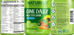 Label for One Daily Multivitamin for Men 50+