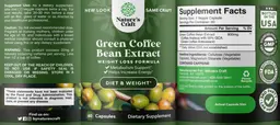 Label for Green Coffee Bean Extract