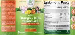 Label for Kids Omega + DHA Gummies