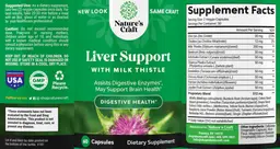 Label for Liver Support with Milk Thistle