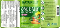 Label for One Daily Multivitamin for Women