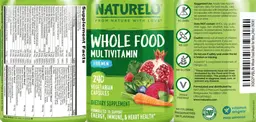 Label for Whole Food Multivitamin for Men