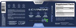Label for L-Carnitine Blueberry Flavored Gummies