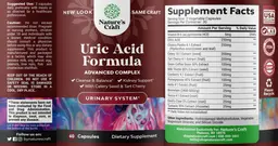 Label for Uric Acid Formula