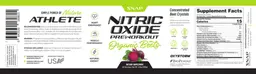 Label for Nitric Oxide PreWorkout Organic Beets