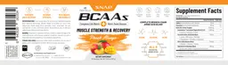 Label for BCAAs Peach Mango