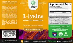 Label for L-Lysine