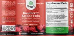 Label for Raspberry Ketone Ultra