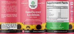 Label for Sunflower Lecithin Soy Free