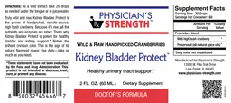 Label for Kidney Bladder Protect