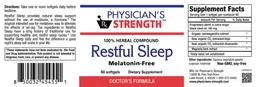 Label for Restful Sleep