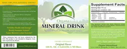 Label for Mineral Drink Original Flavor