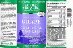 Label for Grape Colloidal Minerals