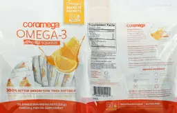 Label for Omega-3 Orange Squeeze