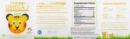 Label for Kids Omega-3 Tropical Orange + Vitamin D