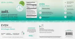 Label for Even + Collagen Boost Lime Mint