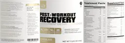 Label for Post-Workout Recovery Chocolate 