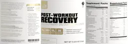 Label for Post-Workout Recovery Vanilla